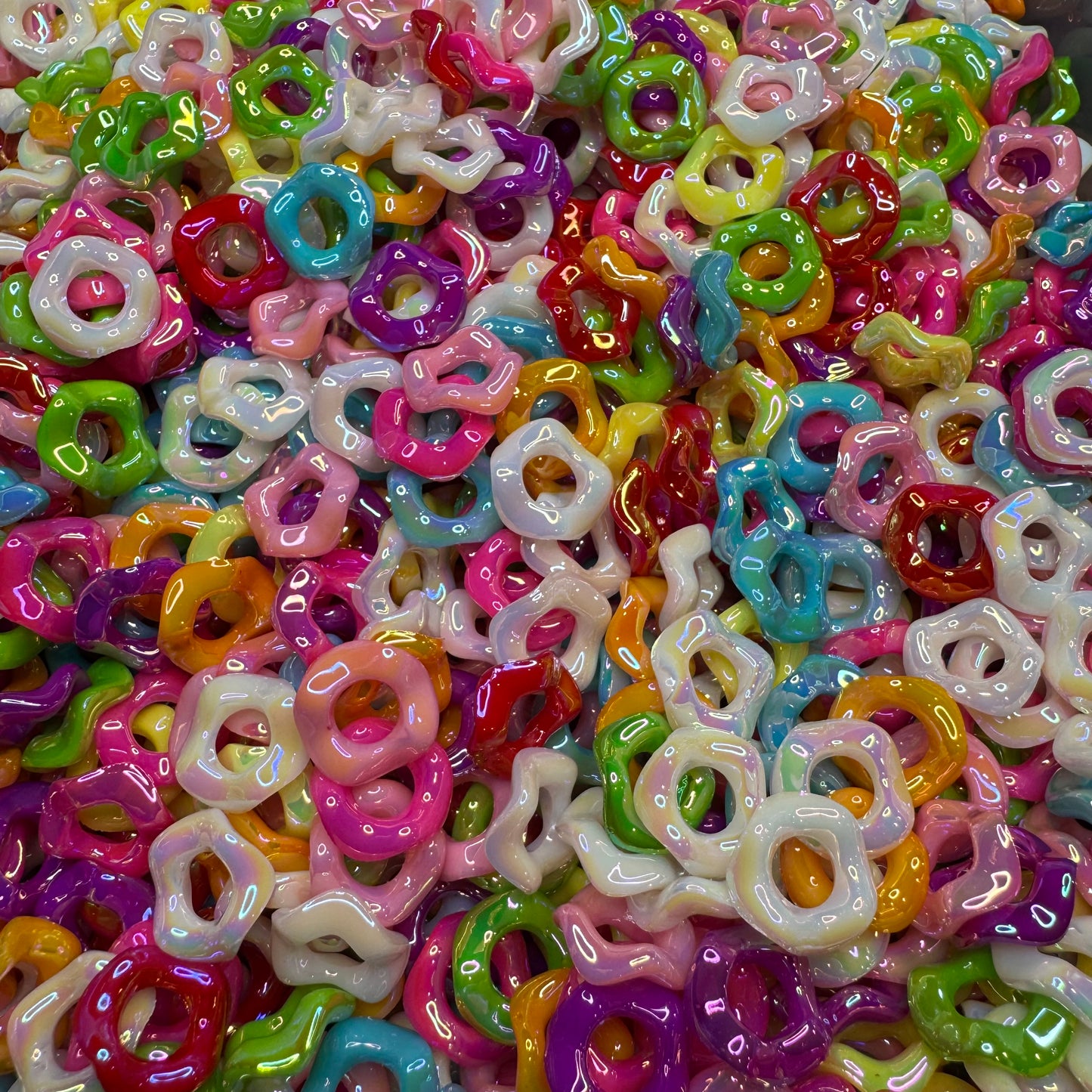 50pc - Wavy Acrylic Spacer for Pen