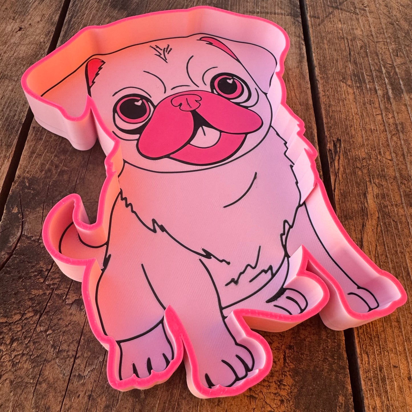 5.2inx6.7in Pug Trinket Bead Tray