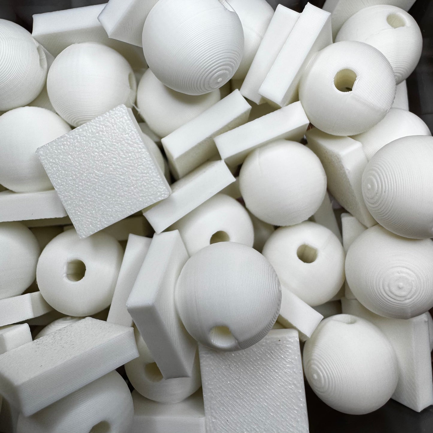 10pc Acrylic Attachment 16mm Bead, Black Color