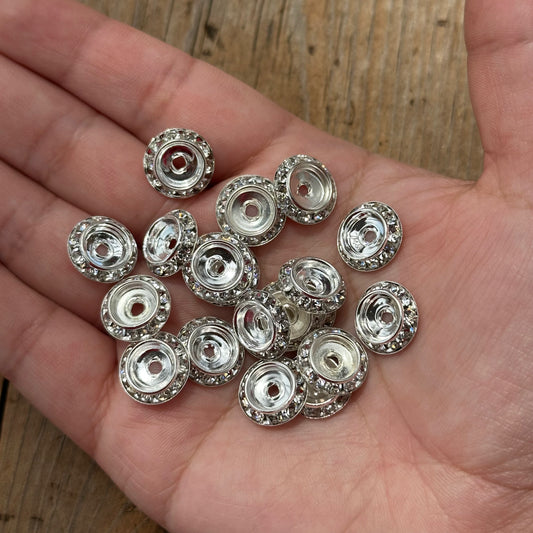 12mm UFO Spacer Beads