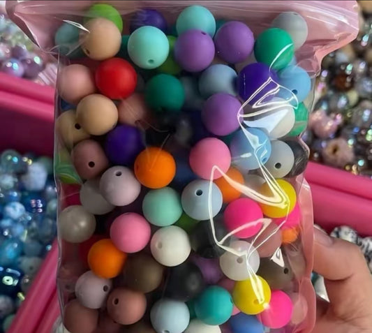 200ct 15mm Silicone Bead Mix