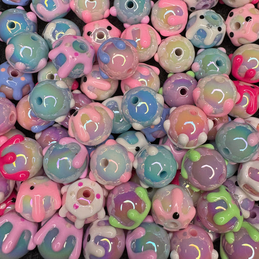 10pc - 16mm Hand Painted Drip Bead for Pen (BD10)