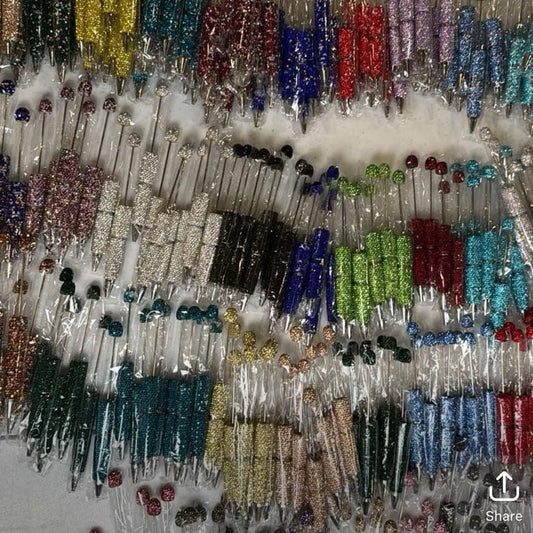 6pc Rhinestone Pen - Assorted Colors